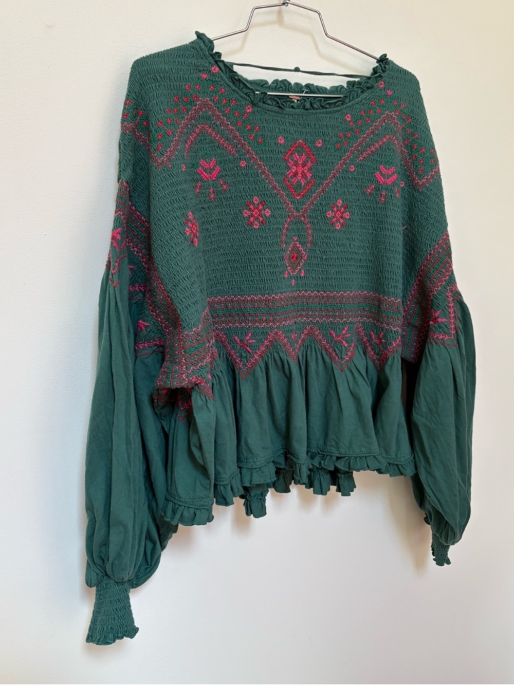 NWOT Free People Holly Long Sleeve Knit Top Size Medium - Picture 4 of 15